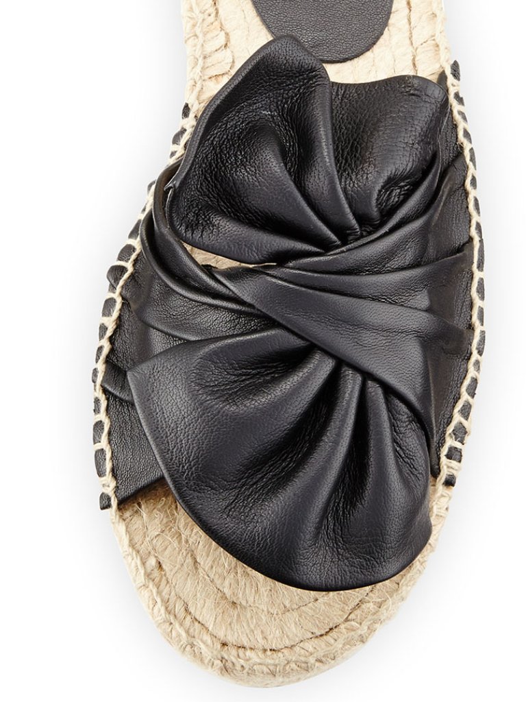 Patricia Green New Leather Espadrille Slide Knot Sandal Nwt Women's 9 — image 6 of 8